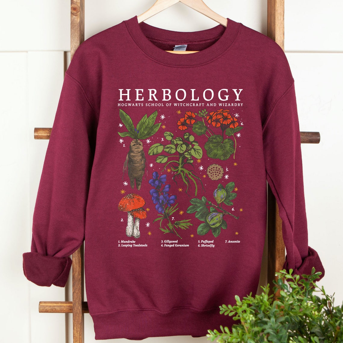 Herbology Sweatshirt Herbology Sweater Herbology Crewneck | Etsy