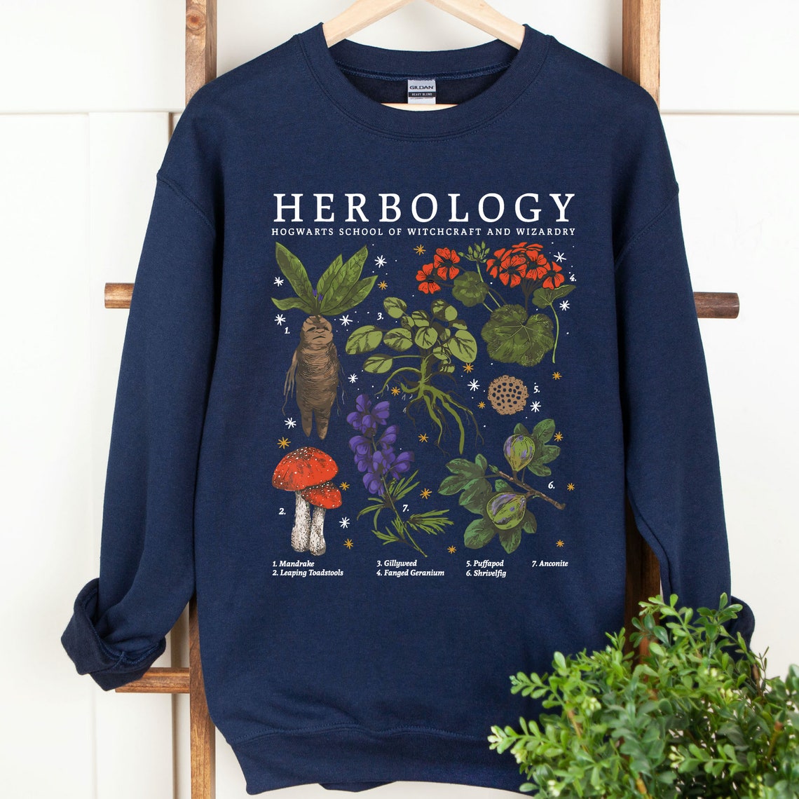 etsy herbology sweatshirt