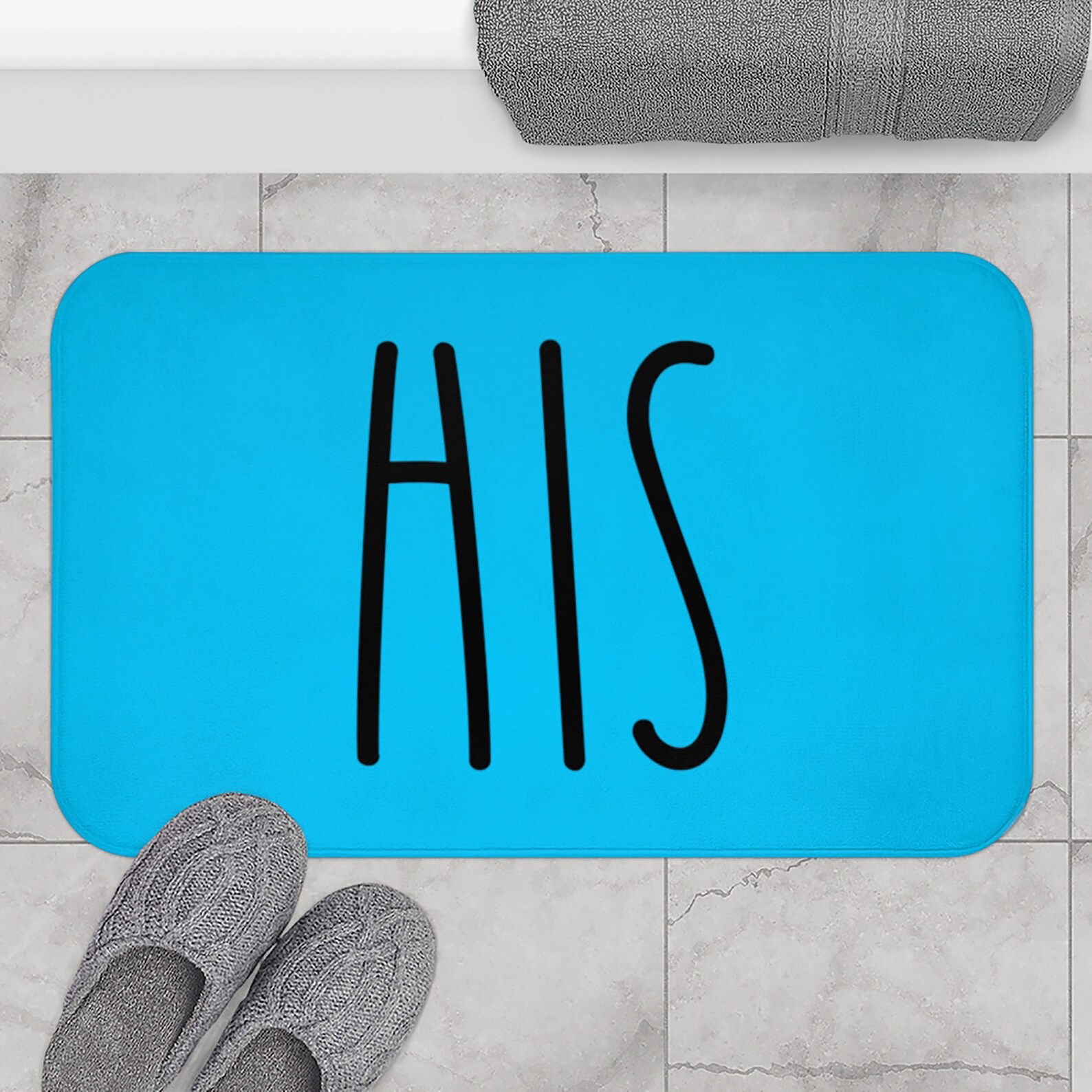 His Hers Bath Mat His Hers Rugs His Hers Towels Hers and Etsy