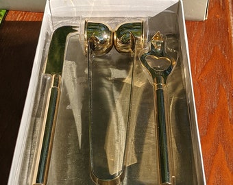 Gold-Plated 4 Piece Barware set by Shelton-Ware