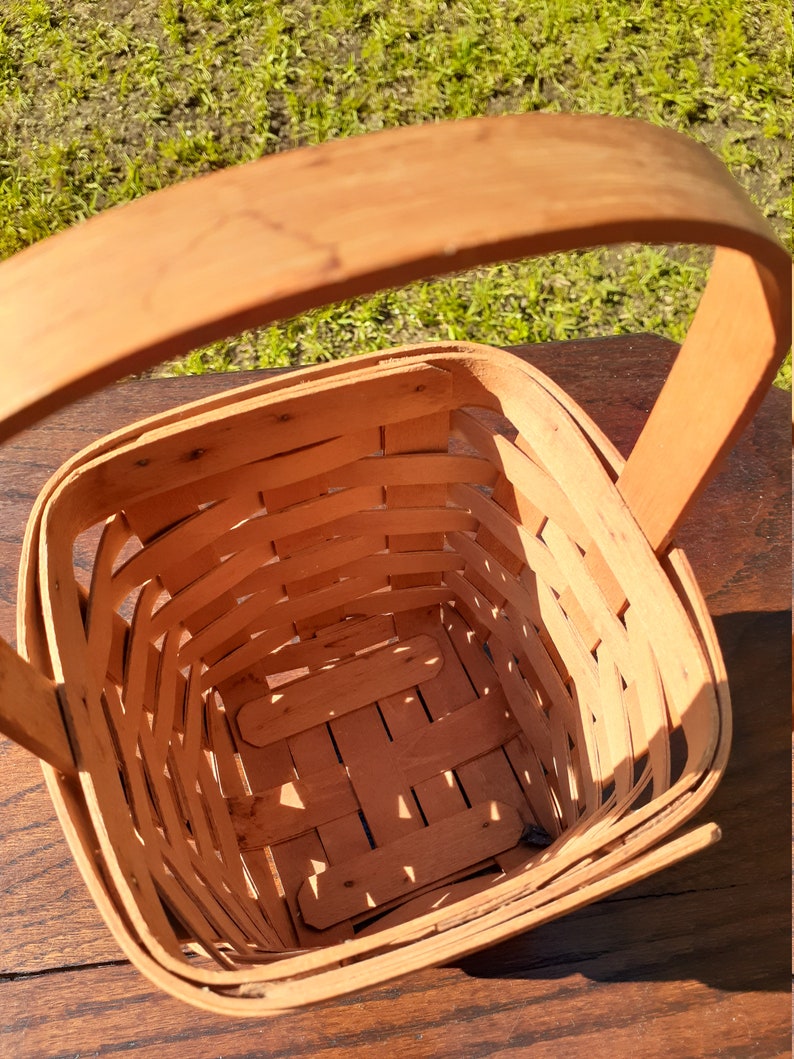 Longaberger Basket Handwoven in the USA Dated 1988 Etsy