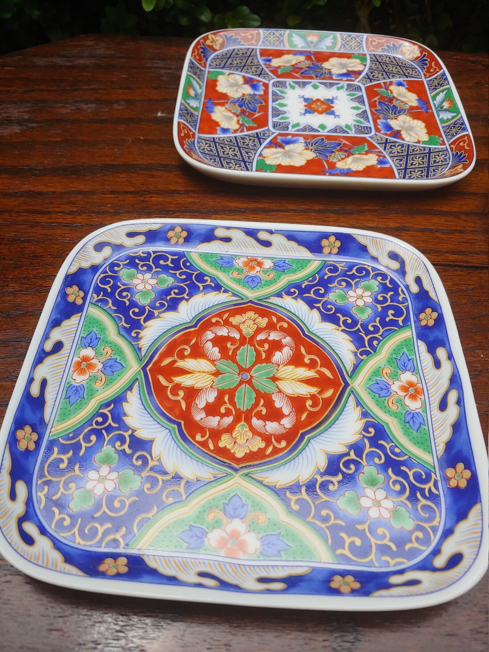 Set of 4 Vintage Japanese Square Plates Etsy