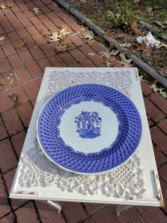 Spode Blue Collection Plate Portland Vase Etsy