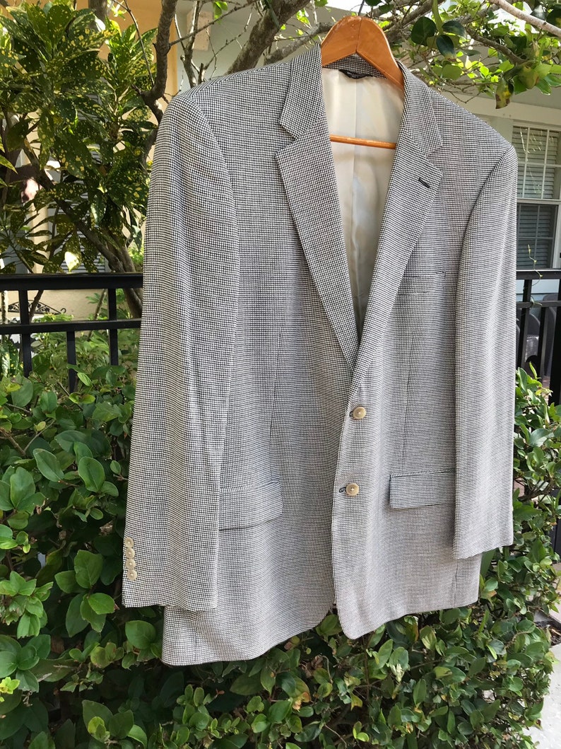 Size 44 Regular Beautifull Tailored Men/'s Silk Sport Coat Jacket by Coconut Grove