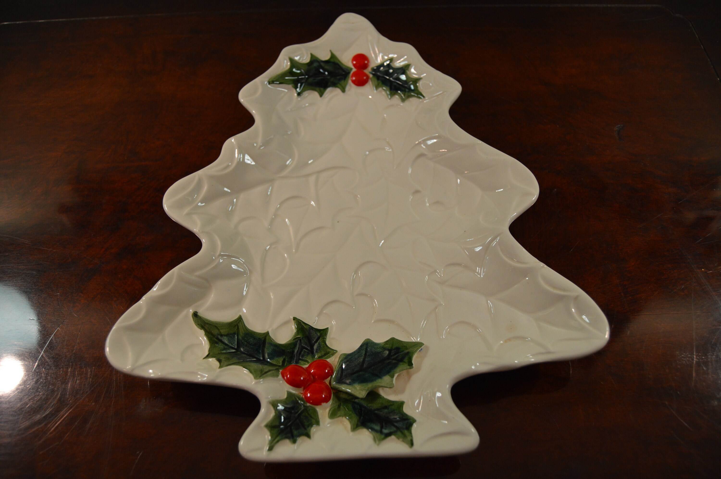 Vintage Lefton Christmas Tree Plate/Platter Made in Japan Etsy