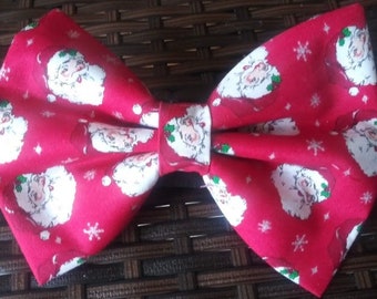 Santa Clause Pet Bow Tie