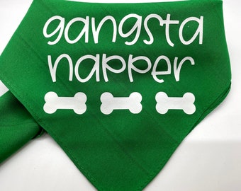 Gangsta Napper Pet Bandana