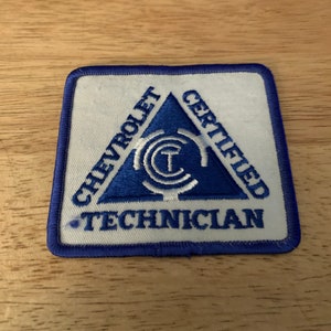 Vintage Chevrolet technician dealer patch