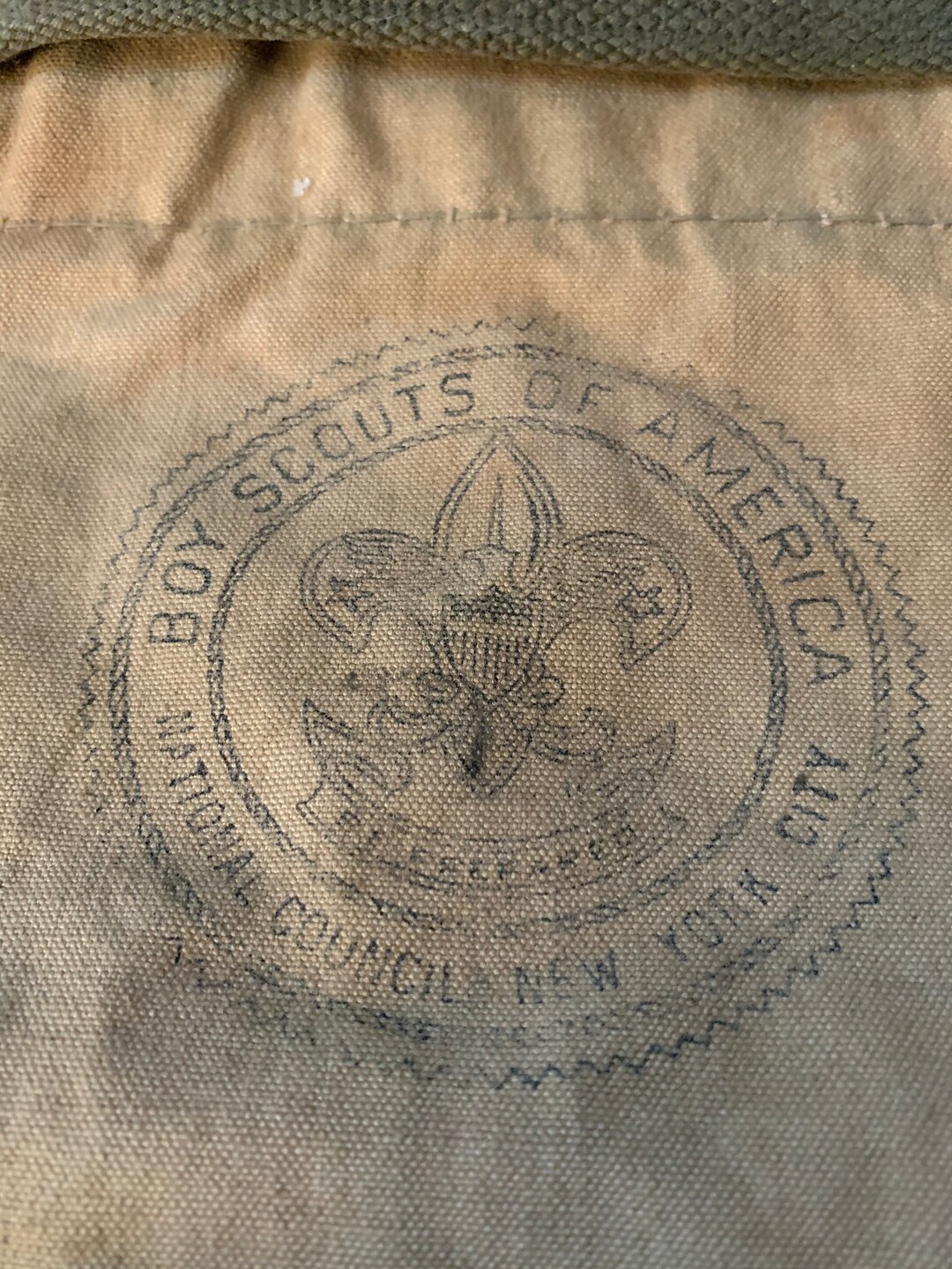 Vintage Boy Scouts of America Duffel Bag No Holes Zipper in Etsy