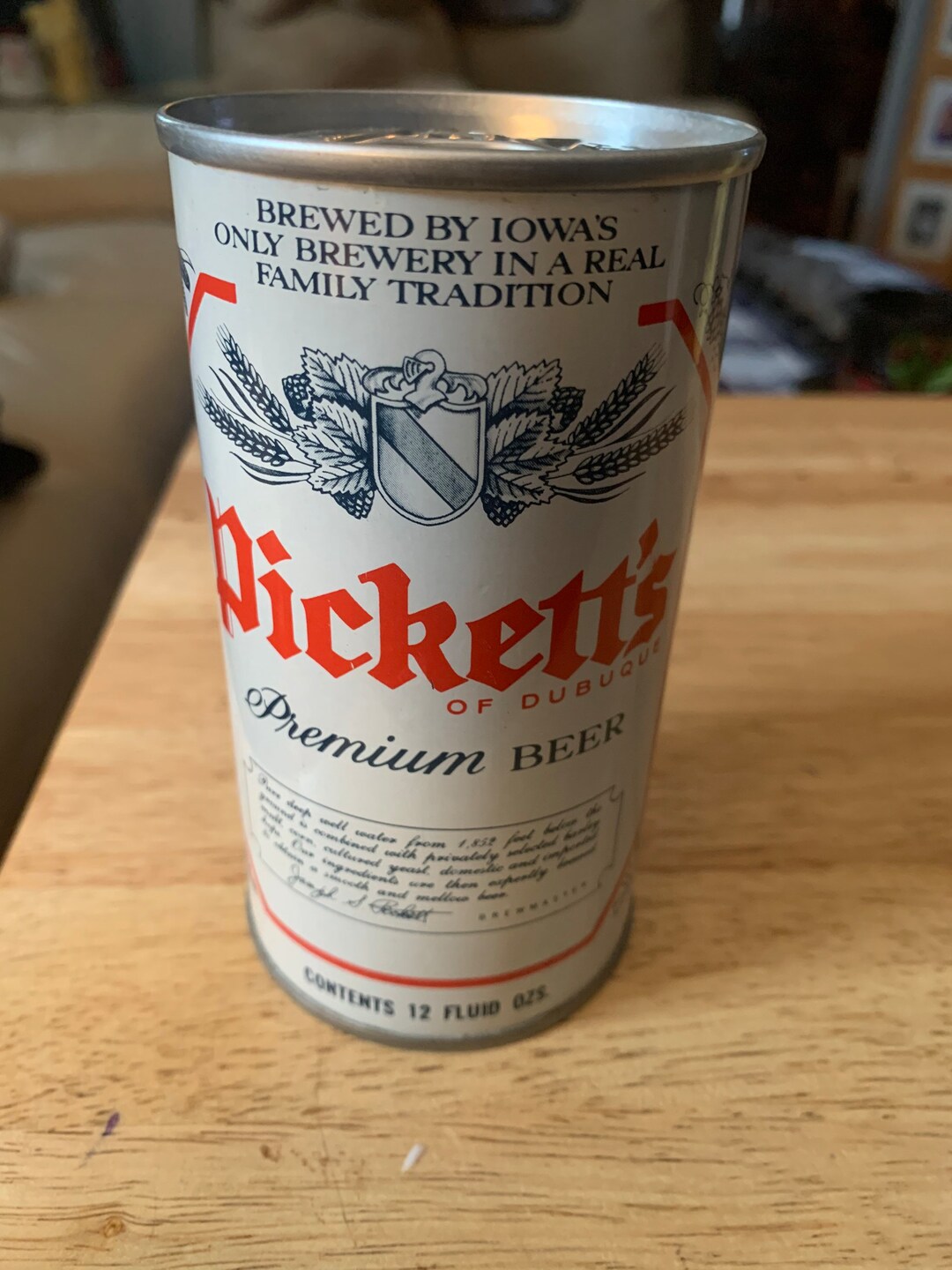 1970s, 12 Ounce Steel Beer Can With Pull Tab PICKETTS, Beer Etsy