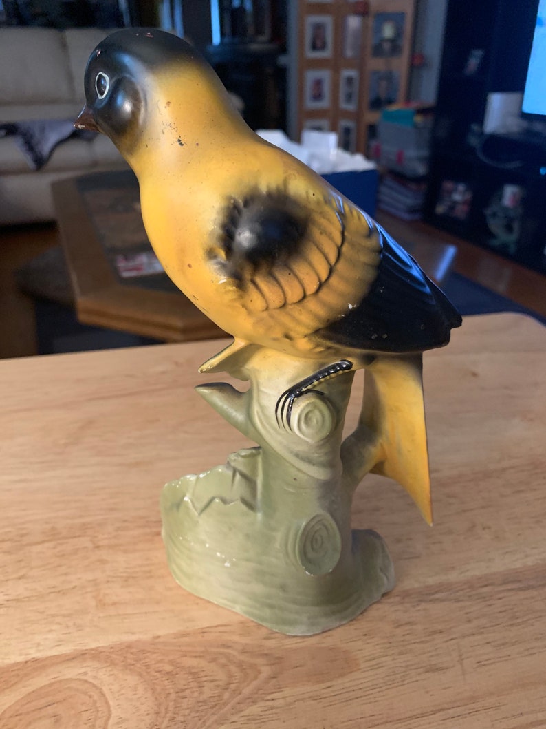 Vintage ceramic glazed bird figure no chips or cracks nice colors