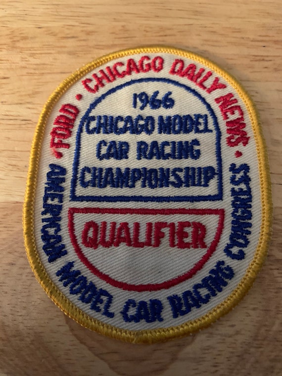 Rare Rutgers Automotive Club Vintage 60s Embroidered Patch Racing Rally