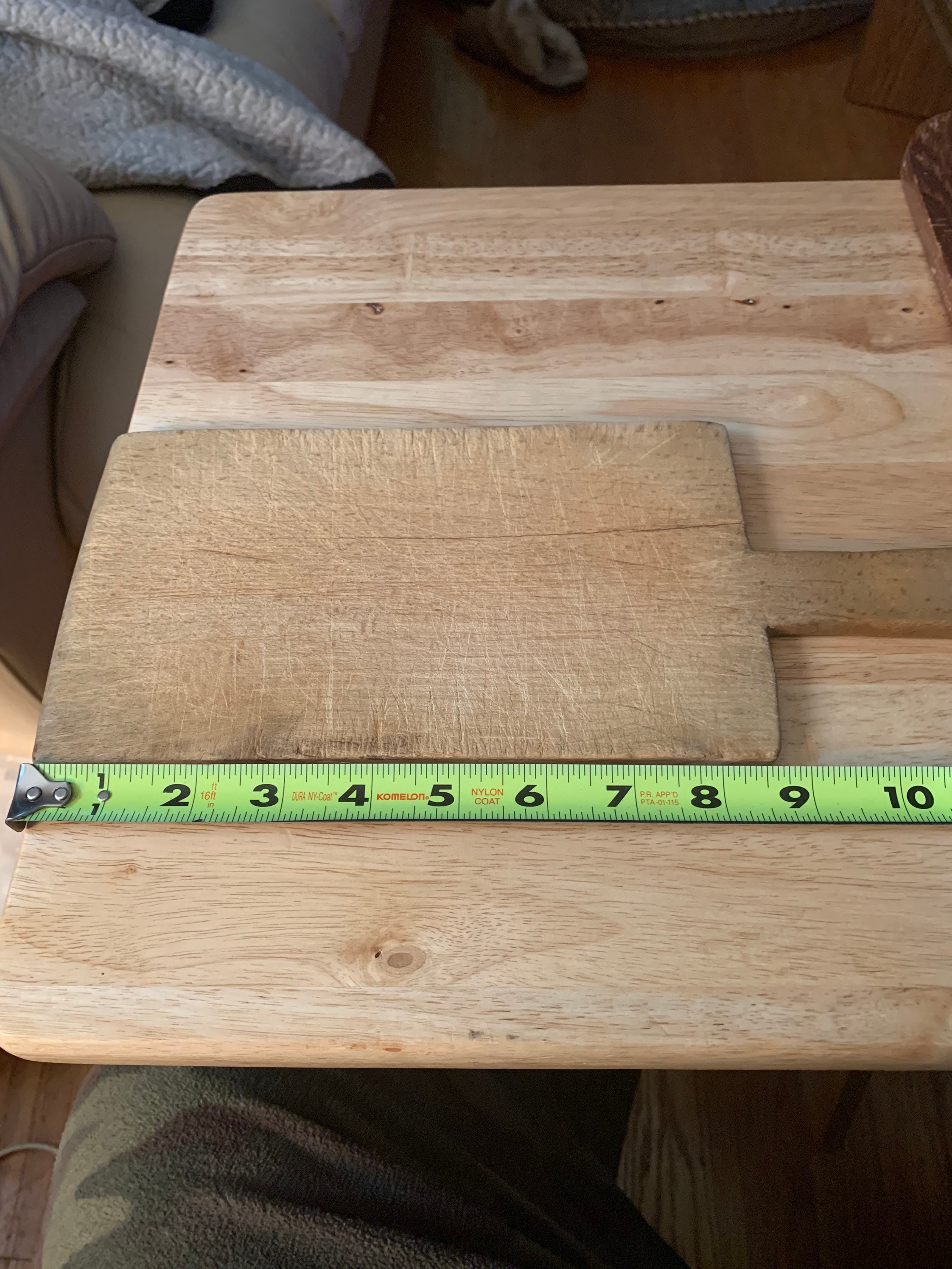 Vintage Hot pot holder and three Wood cutting boards from Etsy