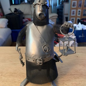 Vintage handmade metal dungeon Guard Purchased in the 70s from an antique shop in Europe
