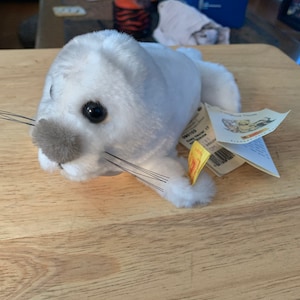 STEIFF made in Germany baby seal All tags in tact mint condition never played with