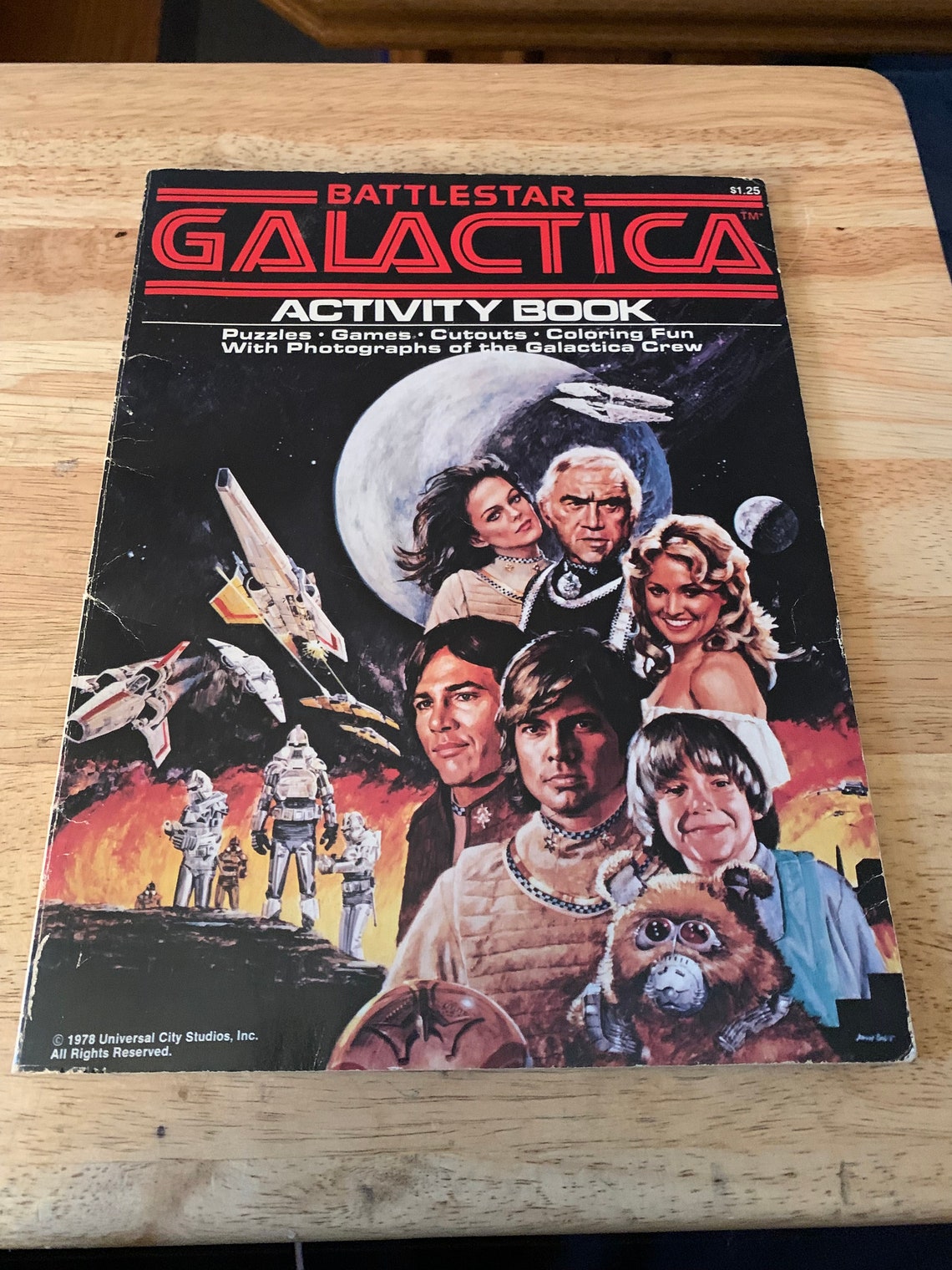 Vintage 1978 Battlestar Galactica Activity Book Universal City Studios ...