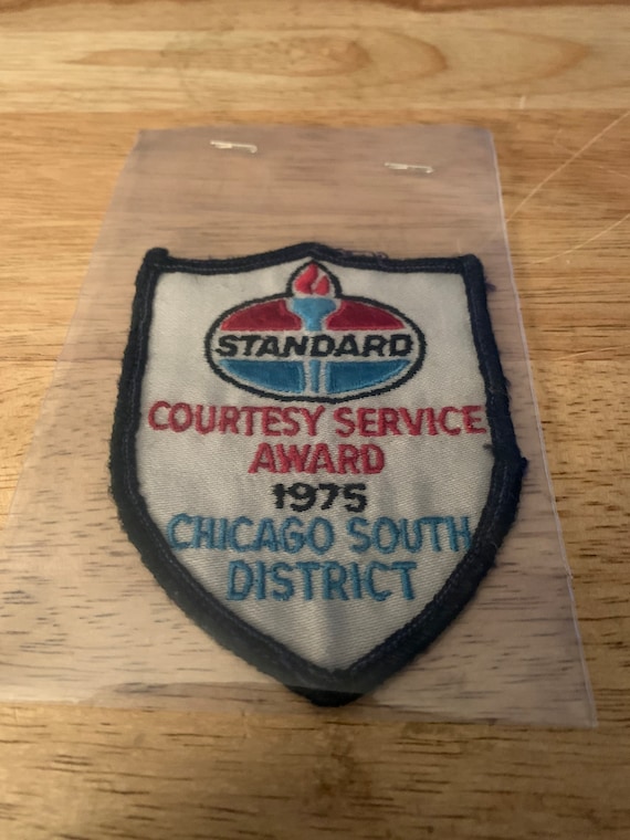 Vintage 1970s standard gas courtesy service award 