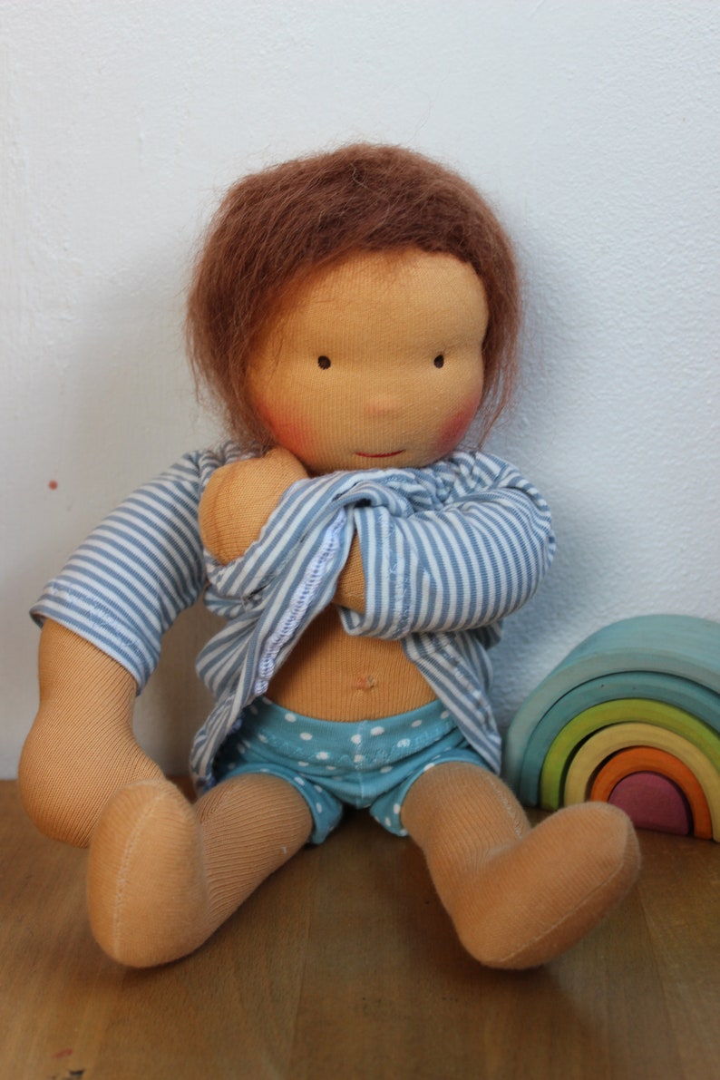 Bestellung und Lieferzeit nach Absprache. Lasse Gliederpuppe 30cm waldorfart Bild 4