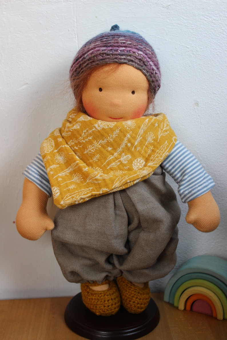 Bestellung und Lieferzeit nach Absprache. Lasse Gliederpuppe 30cm waldorfart Bild 5