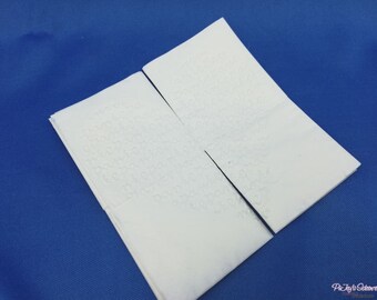 Taschentuch, 10 geprägte Taschentücher Herz mit dem Schriftzug Danke - Muster für Freudentränen
