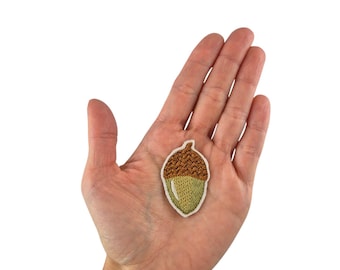 Acorn iron-on patch applique patch