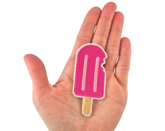Ice cream on a stick iron-on patch applique patch