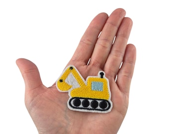 Excavator patch iron-on applique patch