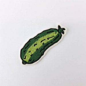 Cucumber patch iron-on applique