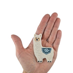 Lama Alpaca Patch Iron-On Application