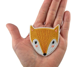 Fox patch iron-on applique