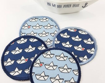 1 paper boat patch knee patch applique iron-on image