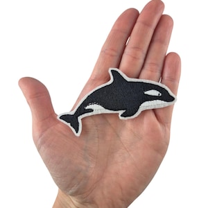 Orca Killer Whale Patch Iron-On Applique