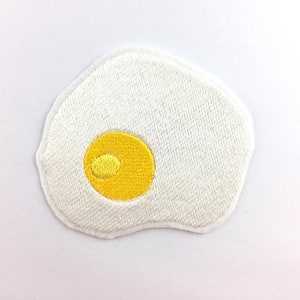 Egg fried egg patch iron-on applique