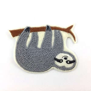 Sloth iron-on patch applique