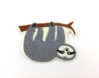 Sloth iron-on patch applique