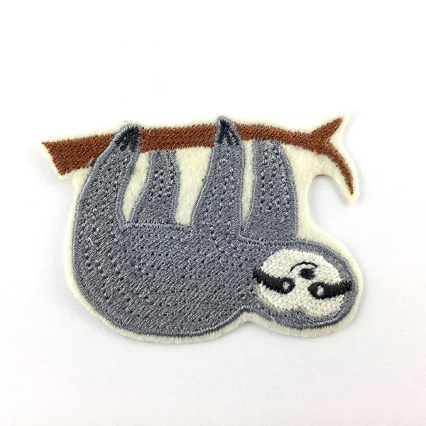 Sloth iron-on patch applique
