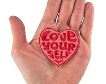 Love Your Self – Heart Patch | Iron-on or Sew-on Patch