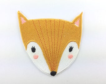 Fox iron-on patch applique