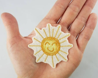 Sun Patch Iron-on Applique Patch