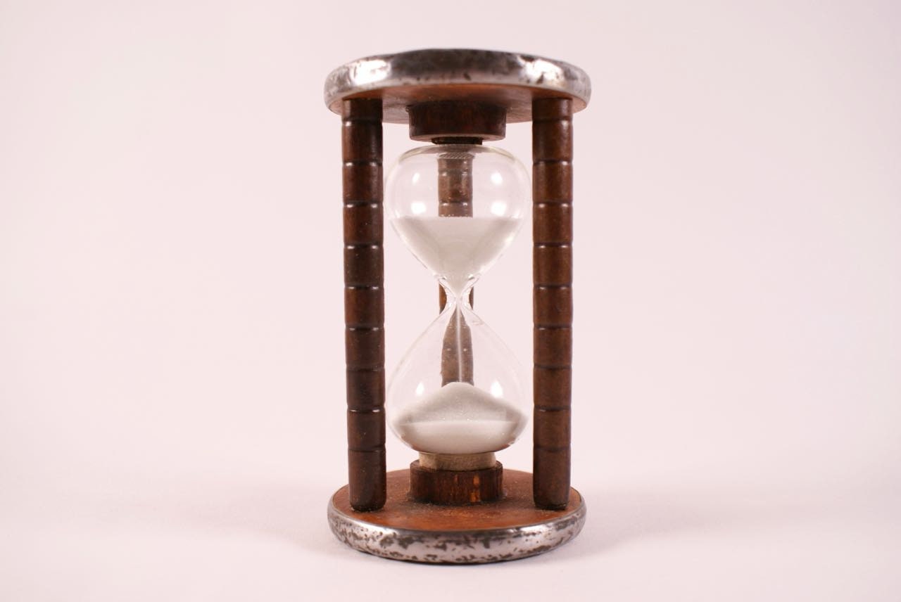 Reloj de arena de bobina antiguo de 30 minutos Reloj de arena antiguo -   México