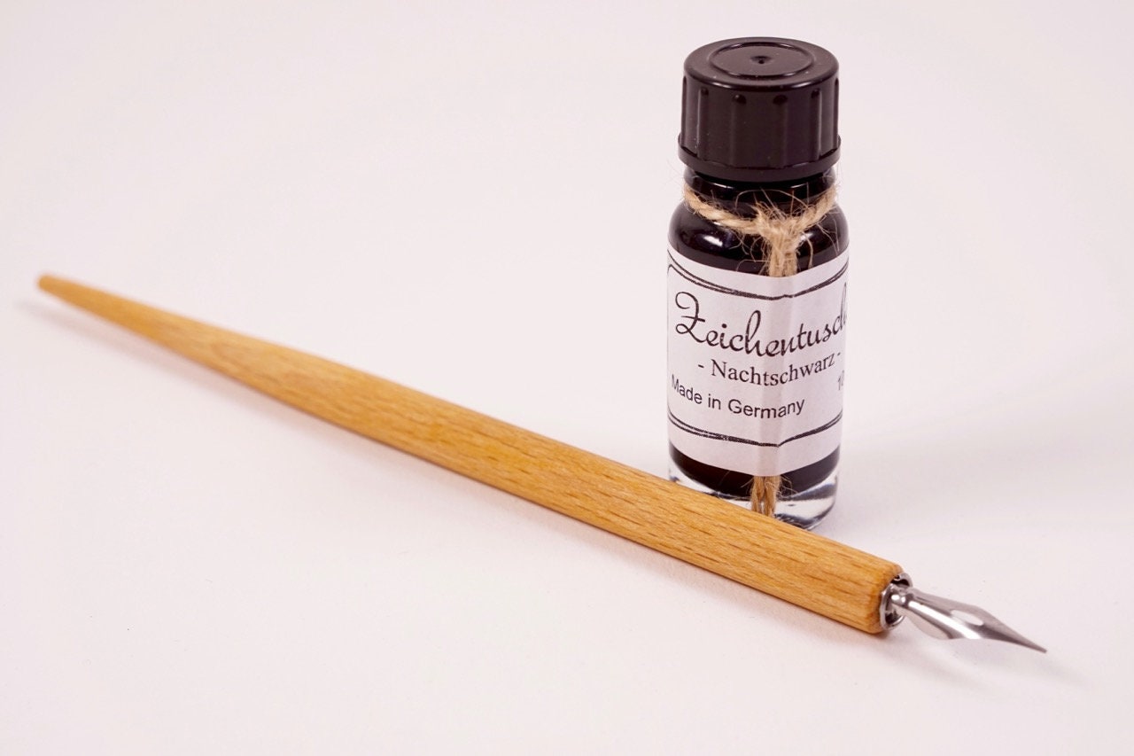 Wooden Pen With Ink 10ml Natural 