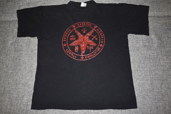Sigil Satan Baphomet shirt XL '90 rare vintage bla