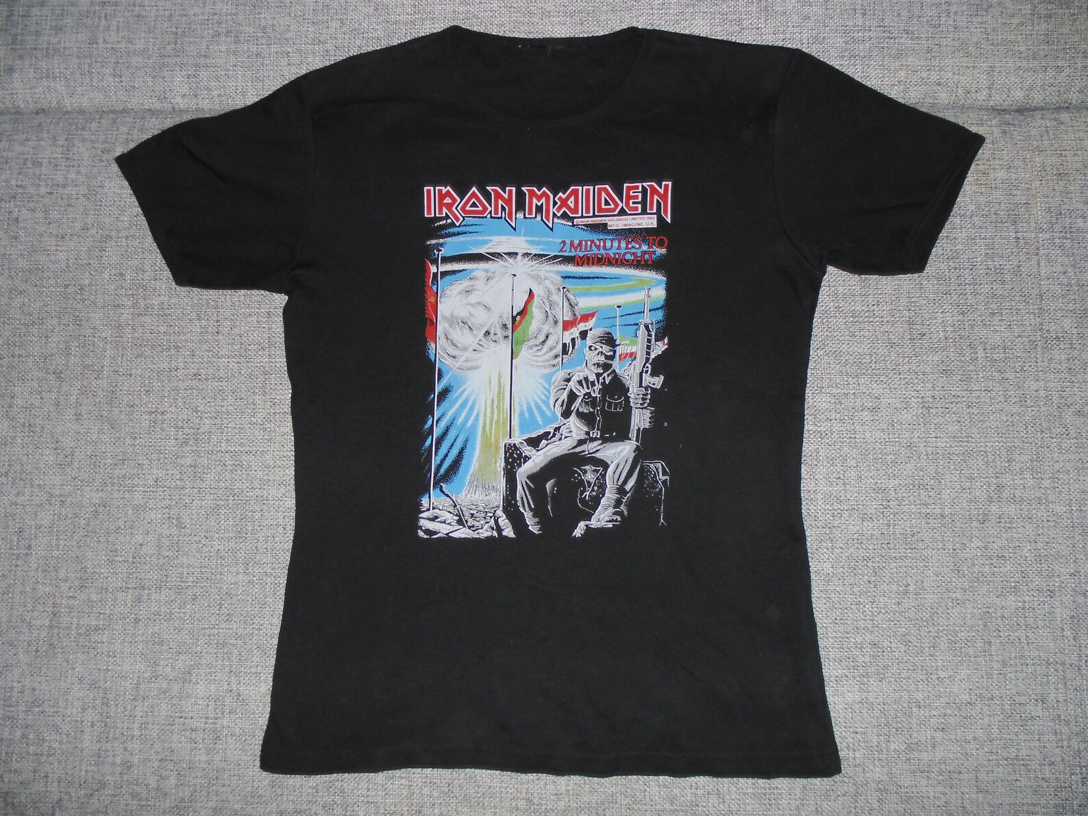 Iron Maiden 2 Minutes To Midnight shirt M '90 '00 | Etsy