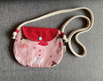 Unique shoulder bag, girl's bag, children's basket, fabric bag, toy bag, cotton bag