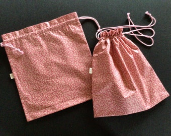 Wäschebeutel  35 x 32 cm  Schuhbeutel Brotbeutel Aufbewahrung Geschenkbeutel