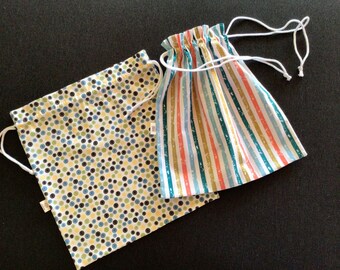 Fabric bag for game pieces 30 x 27 cm, puzzle bag, laundry bag, gift bag, fabric bag, fabric bag