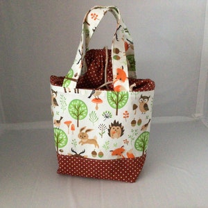 Kindertasche Kinderkörbchen Utensilo Stoffbeutel Spielzeugtasche Baumwolltasche
