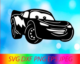 Lightning mcqueen svg | Etsy