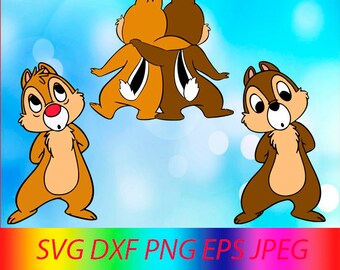 chip dale svg etsy