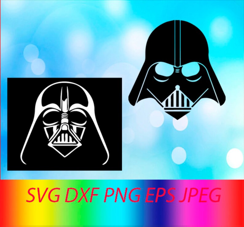 Download SVG Darth Vader Vector Layered Cut File Silhouette Cameo | Etsy